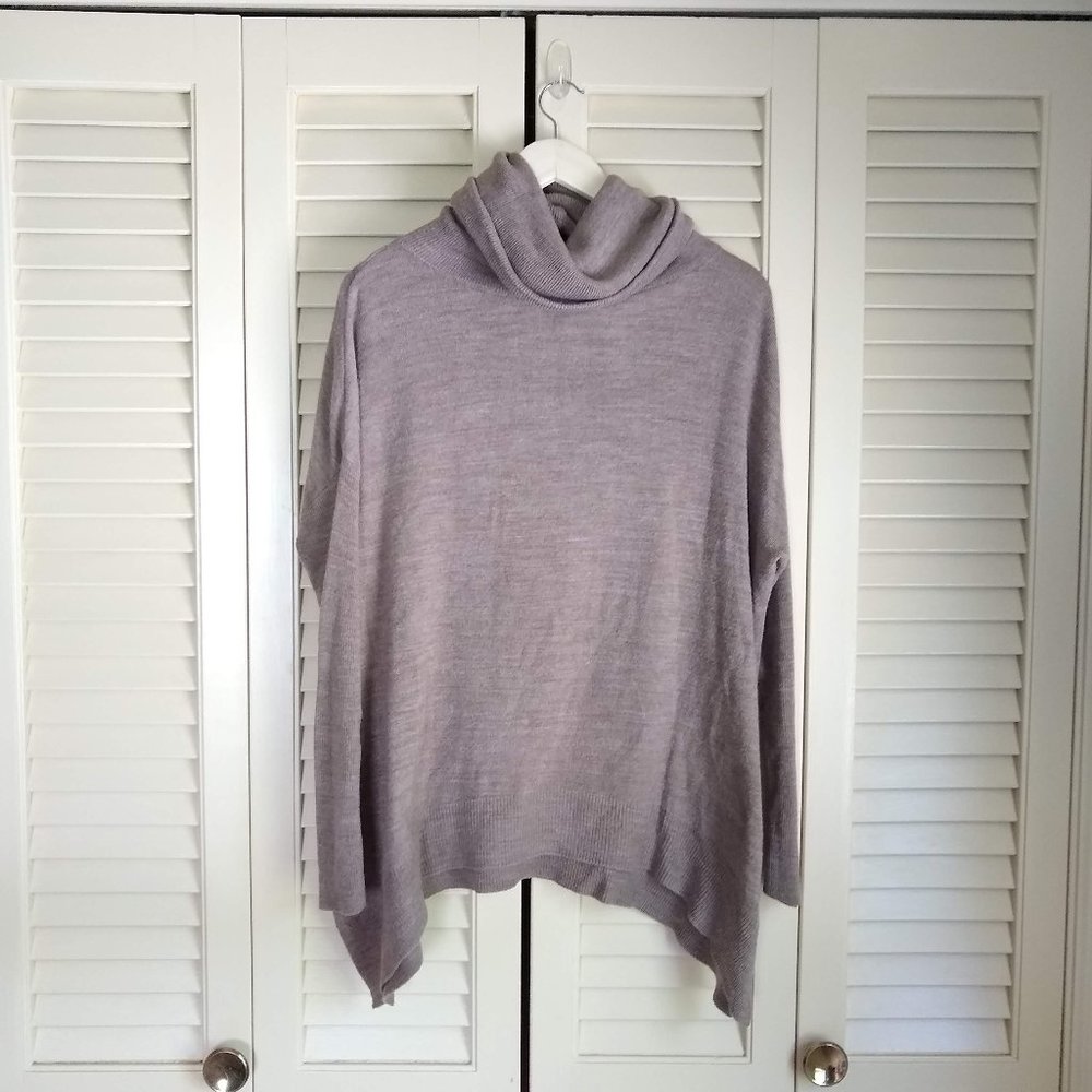 Sweet Romeo Slouchy Cowl Neck Cream Sweater